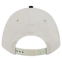 Men's New Era  Cream/Black Cincinnati Bengals Head Two-Tone Sided Corduroy 9FORTY A-Frame Adjustable Hat