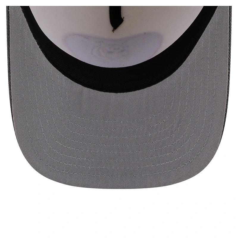 Men's New Era Cream/Black Cincinnati Bengals Washed A-Frame 9FIFTY Snapback Hat