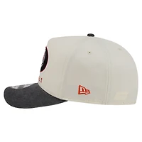 Men's New Era  Cream/Black Cincinnati Bengals Washed A-Frame 9FIFTY Snapback Hat