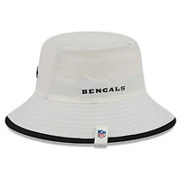 Men's New Era  Cream Cincinnati Bengals 2026 NFL Training Camp Sport Bucket Hat