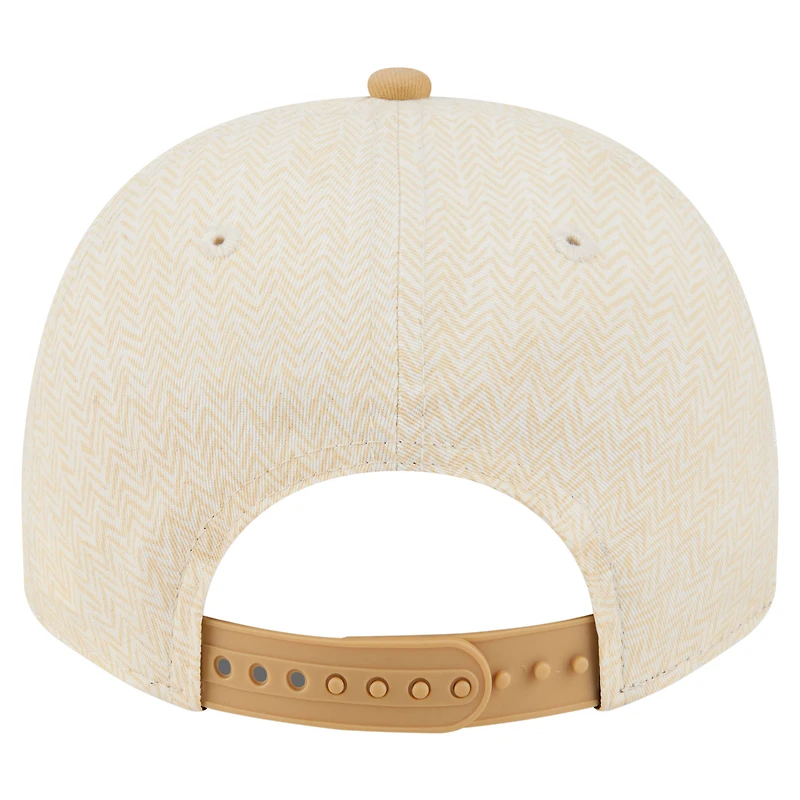 Men's New Era Cream Cincinnati Bengals Herringbone 9FIFTY A-Frame Snapback Hat