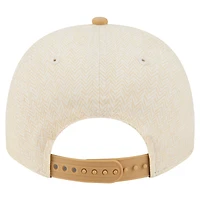 Men's New Era  Cream Cincinnati Bengals Herringbone 9FIFTY A-Frame Snapback Hat