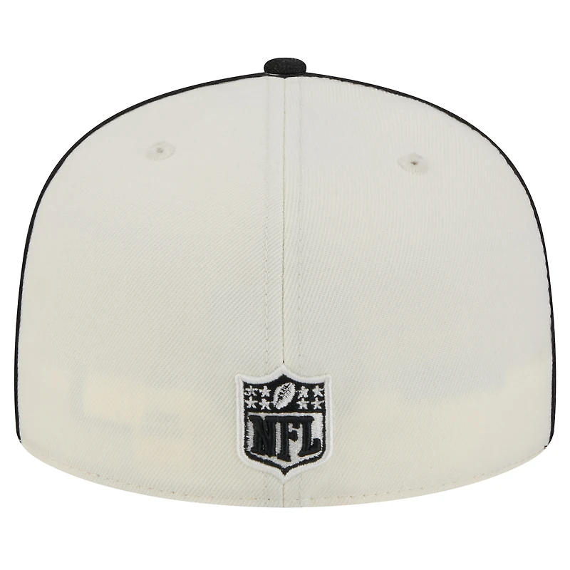 Men's New Era Cream Cincinnati Bengals Soutache 59FIFTY Fitted Hat