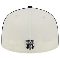 Men's New Era Cream Cincinnati Bengals Soutache 59FIFTY Fitted Hat