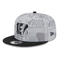 Men's New Era Gray/Black Cincinnati Bengals Inspire Change 9FIFTY Snapback Hat