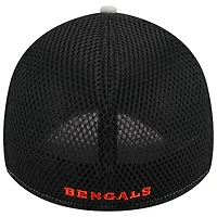 Men's New Era Gray/Black Cincinnati Bengals  Pipe 39THIRTY Flex Hat