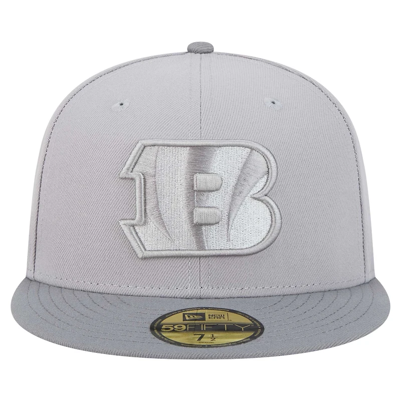 Casquette ajustée Iron Cloud 59FIFTY pour homme New Era gris/graphite des Bengals de Cincinnati