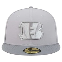 Casquette ajustée Iron Cloud 59FIFTY pour homme New Era gris/graphite des Bengals de Cincinnati