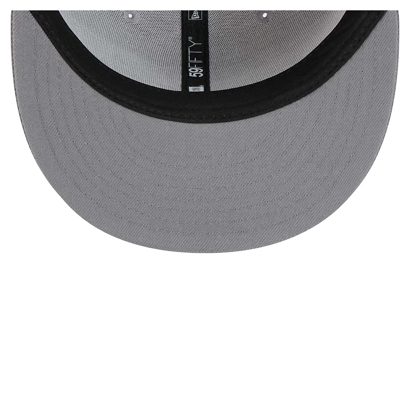 Men's New Era Gray/Graphite Cincinnati Bengals Iron Cloud 59FIFTY Fitted Hat