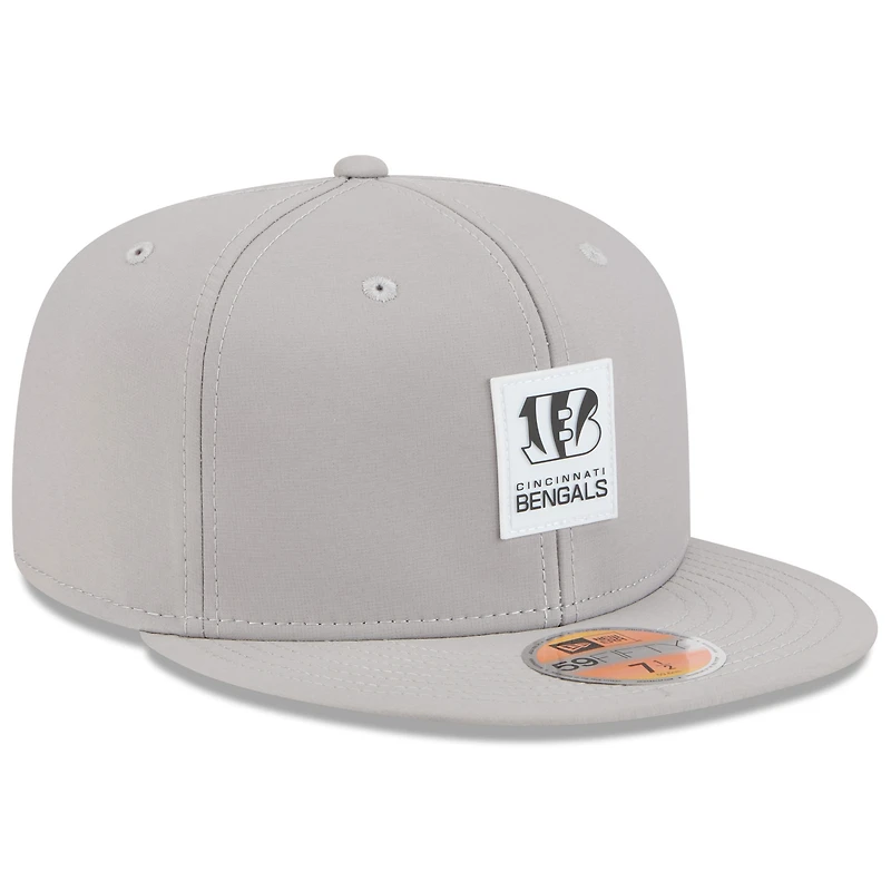 Men's New Era Gray Cincinnati Bengals 2025 Sideline  59FIFTY Fitted Hat