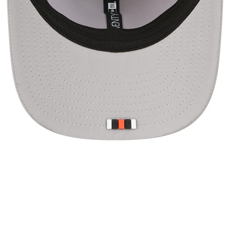 Men's New Era Gray Cincinnati Bengals 2025 Sideline 9SEVENTY Adjustable Trucker Hat