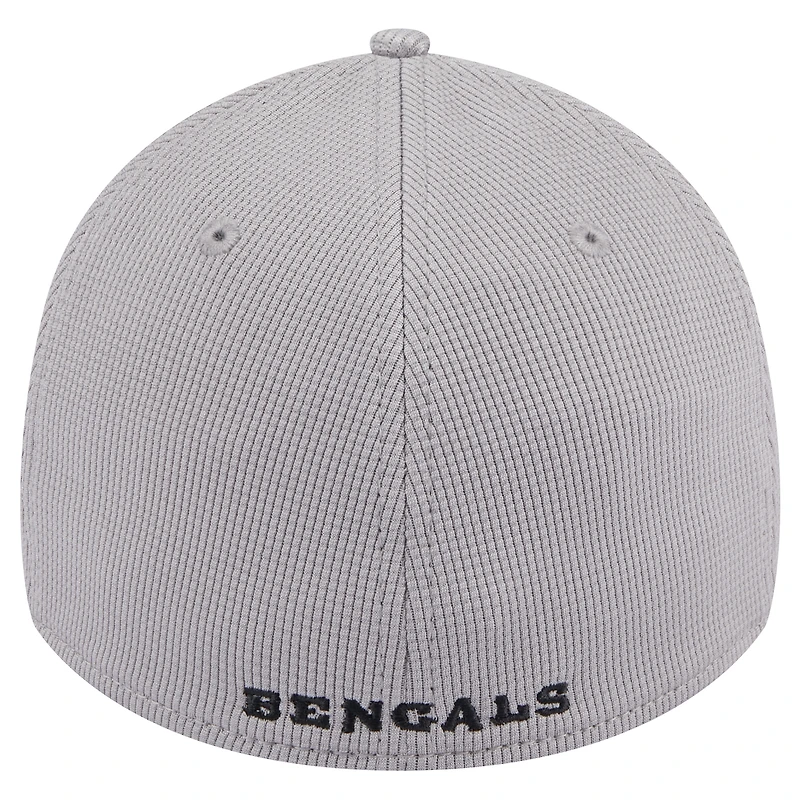 Men's New Era Gray Cincinnati Bengals Active 39THIRTY Flex Hat