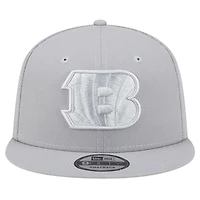 Men's New Era Gray Cincinnati Bengals Color Pack 9FIFTY Snapback Hat