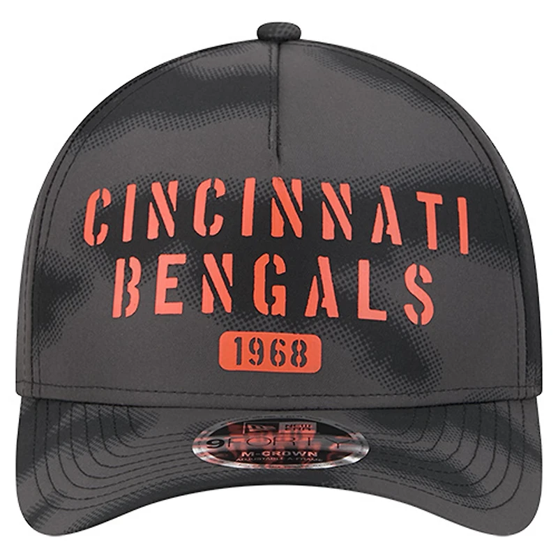Men's New Era Gray Cincinnati Bengals Halftone Camo 9FORTY Hat