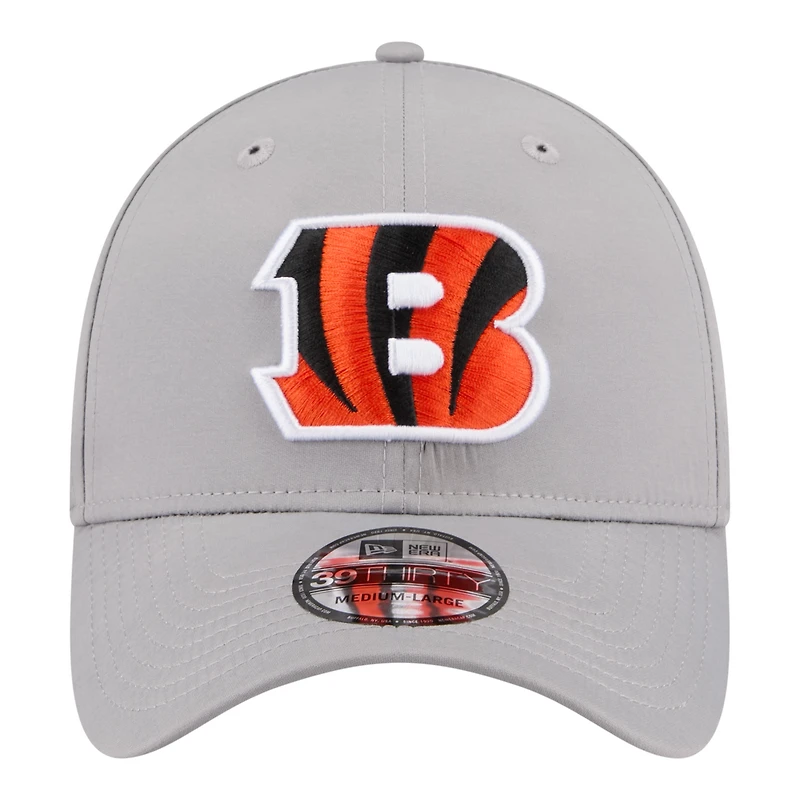 Men's New Era  Gray Cincinnati Bengals Perforated 39THIRTY Flex Hat