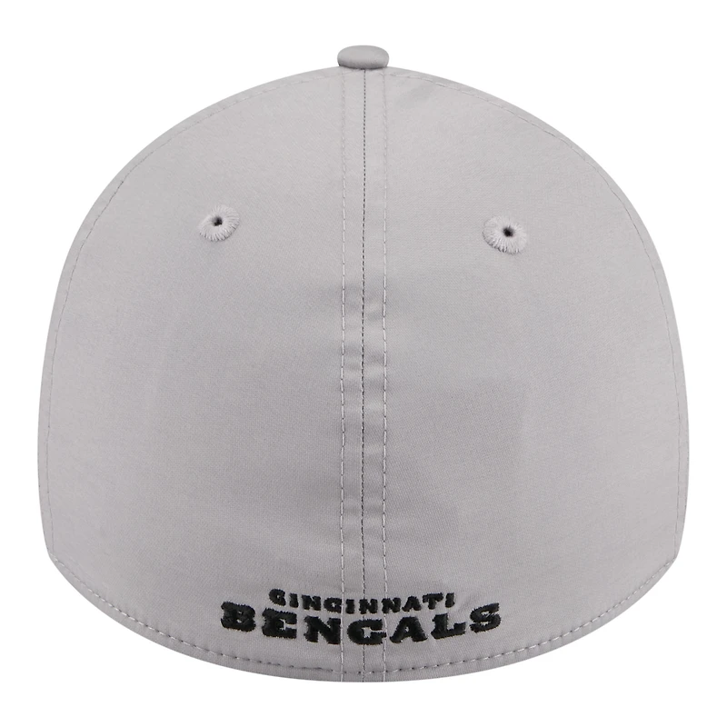 Men's New Era  Gray Cincinnati Bengals Perforated 39THIRTY Flex Hat