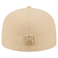 Men's New Era  Light Beige Cincinnati Bengals Color Pack A-Frame 59FIFTY Fitted Hat