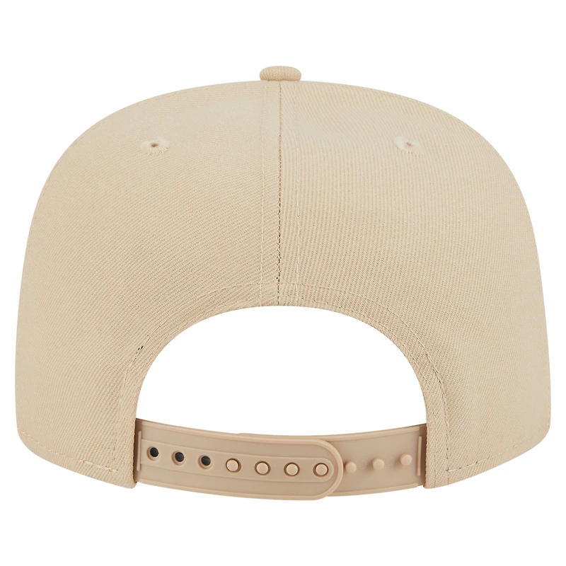 Casquette snapback 9FIFTY A-Frame beige clair pour homme New Era, pack couleur des Bengals de Cincinnati
