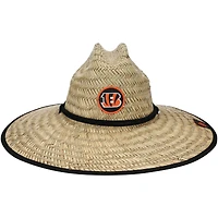 Men's New Era Natural Cincinnati Bengals NFL Training Camp Official Straw Lifeguard Hat