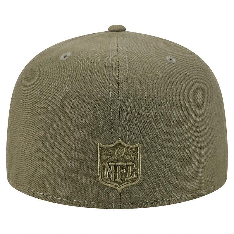 Casquette ajustée A-Frame 59FIFTY pour homme New Era, olive, Cincinnati Bengals, color pack