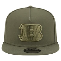 Casquette snapback A-Frame 9FIFTY olive Cincinnati Bengals pour homme New Era