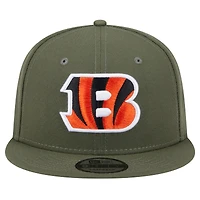 Men's New Era  Olive Cincinnati Bengals Main 9FIFTY Snapback Hat