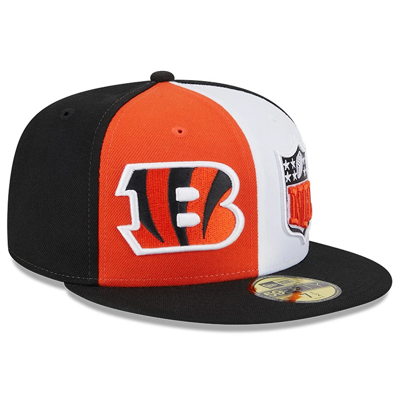Casquette ajustée 59FIFTY Sideline des Cincinnati Bengals 2023 New Era pour homme, orange/noir