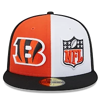 Casquette ajustée 59FIFTY Sideline des Cincinnati Bengals 2023 New Era pour homme, orange/noir