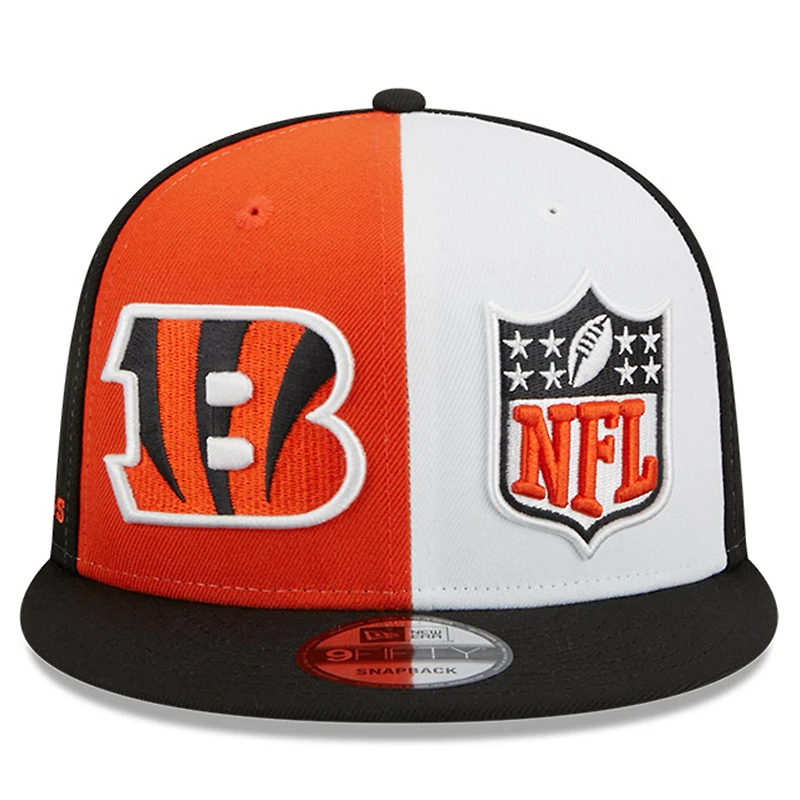 Casquette Snapback 9FIFTY Sideline des Bengals de Cincinnati 2023 New Era orange/noir pour homme