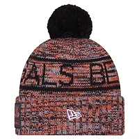 Bonnet d'hiver à revers New Era orange Cincinnati Bengals 2025 avec pompon