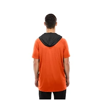 T-shirt à capuche et manches courtes raglan orange Cincinnati Bengals Combine Authentic New Era pour homme