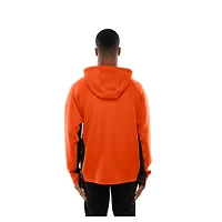 Sweat à capuche zippé intégral orange Cincinnati Bengals Combine Authentic Raglan Scuba pour homme de New Era