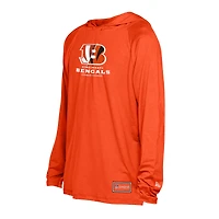 Men's New Era  Orange Cincinnati Bengals Functional Fandom Hoodie