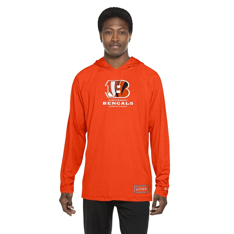 Men's New Era  Orange Cincinnati Bengals Functional Fandom Hoodie