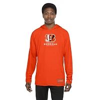 Men's New Era  Orange Cincinnati Bengals Functional Fandom Hoodie