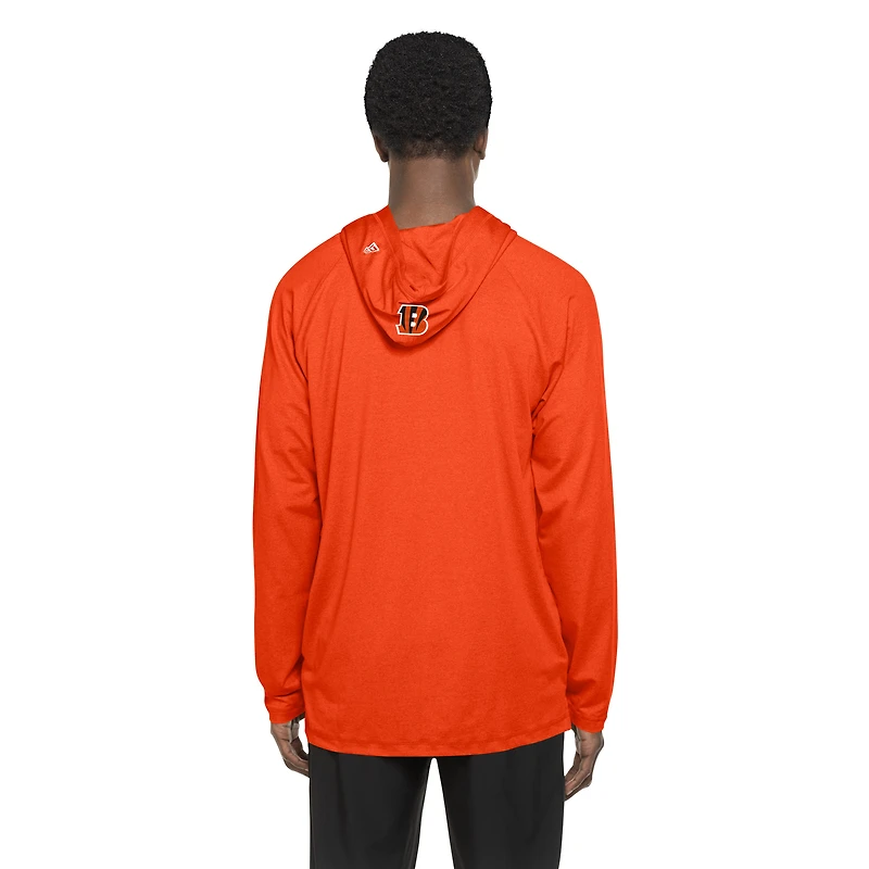 Men's New Era  Orange Cincinnati Bengals Functional Fandom Hoodie