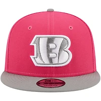 Men's New Era  Pink Cincinnati Bengals 2-Tone Color Pack 9FIFTY Snapback Hat