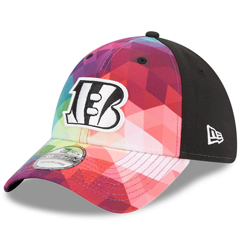 Casquette flexible NFL Crucial Catch 39THIRTY New Era pour hommes, rose, Cincinnati Bengals 2023