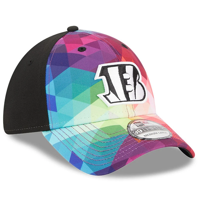 Casquette New Era rose pour homme, Cincinnati Bengals 2023 NFL Crucial Catch 39THIRTY Flex