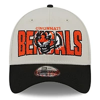 Casquette Flex New Era Stone/Black Cincinnati Bengals 2023 NFL Draft 39THIRTY pour homme