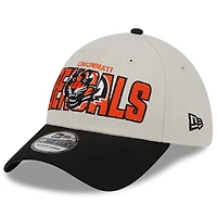 Casquette Flex New Era Stone/Black Cincinnati Bengals 2023 NFL Draft 39THIRTY pour homme