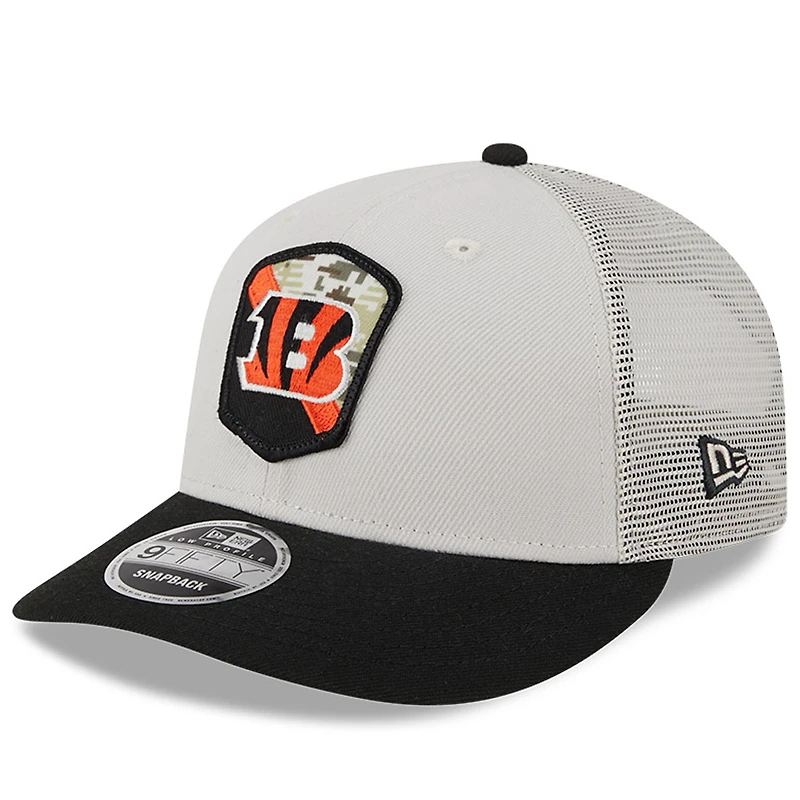 Casquette ajustée 59FIFTY Low Profile 59FIFTY New Era pour hommes, Cincinnati Bengals 2023 Salute To Service