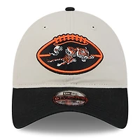 Men's New Era Stone/Black Cincinnati Bengals 2024 Sideline Historic 9TWENTY Adjustable Hat