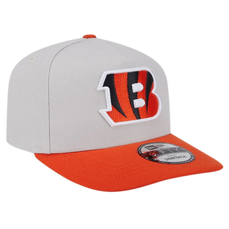 Casquette snapback New Era Stone Cincinnati Bengals Decent 9FIFTY pour homme