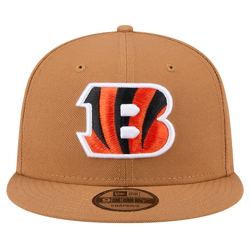 Men's New Era Tan Cincinnati Bengals Color Pack 9FIFTY Snapback Hat with Side Patch