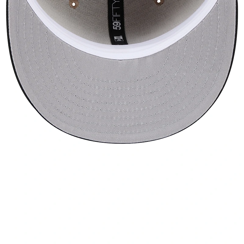 Men's New Era Tan Cincinnati Bengals  Logo Main 59FIFTY Fitted Hat