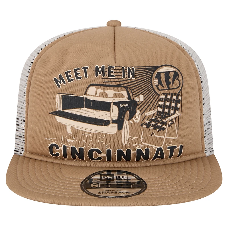 Casquette Snapback Meet Me 9FIFTY des Bengals de Cincinnati New Era pour hommes