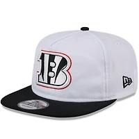 Men's New Era White/Black Cincinnati Bengals 2024 NFL Training Camp Golfer Snapback Hat