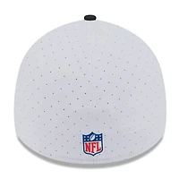 Casquette New Era 39THIRTY Flex blanche/noire pour homme