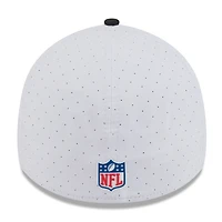 Men's New Era  White/Black Cincinnati Bengals 2025 NFL Training Camp 39THIRTY Flex Hat